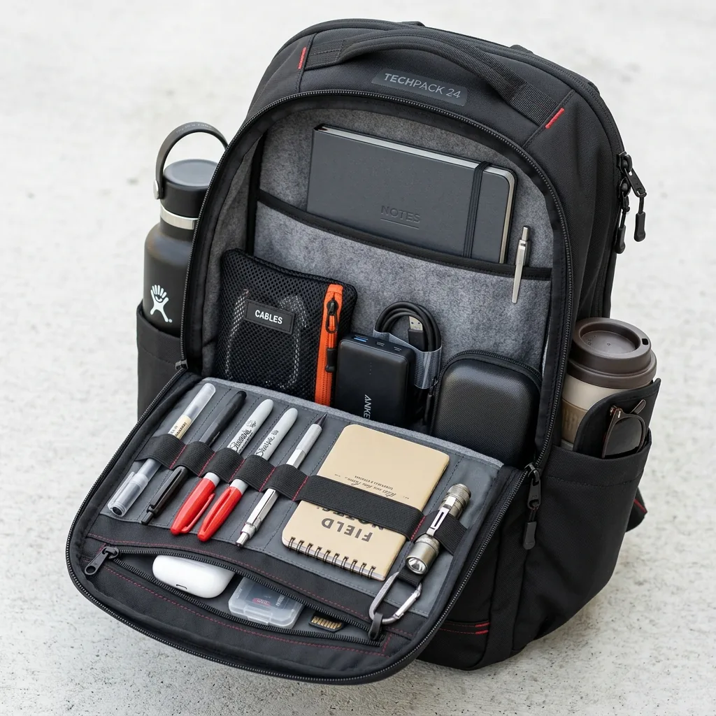 Backpack bag - Interior Pockets & Laptop Sleeve