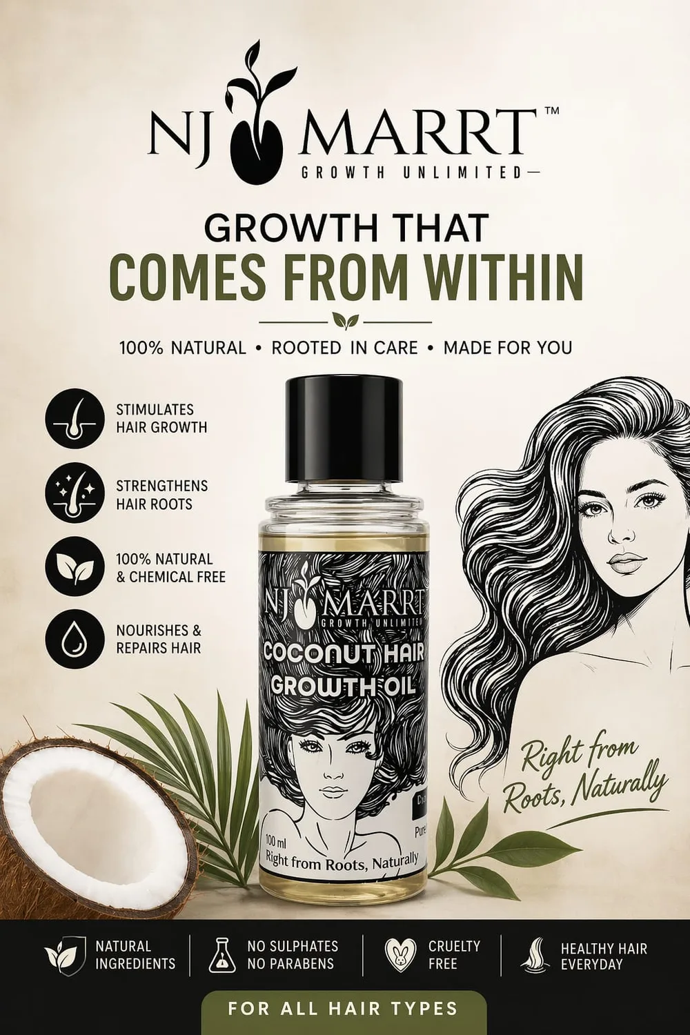 COCONUT HAIR GROWTH OIL