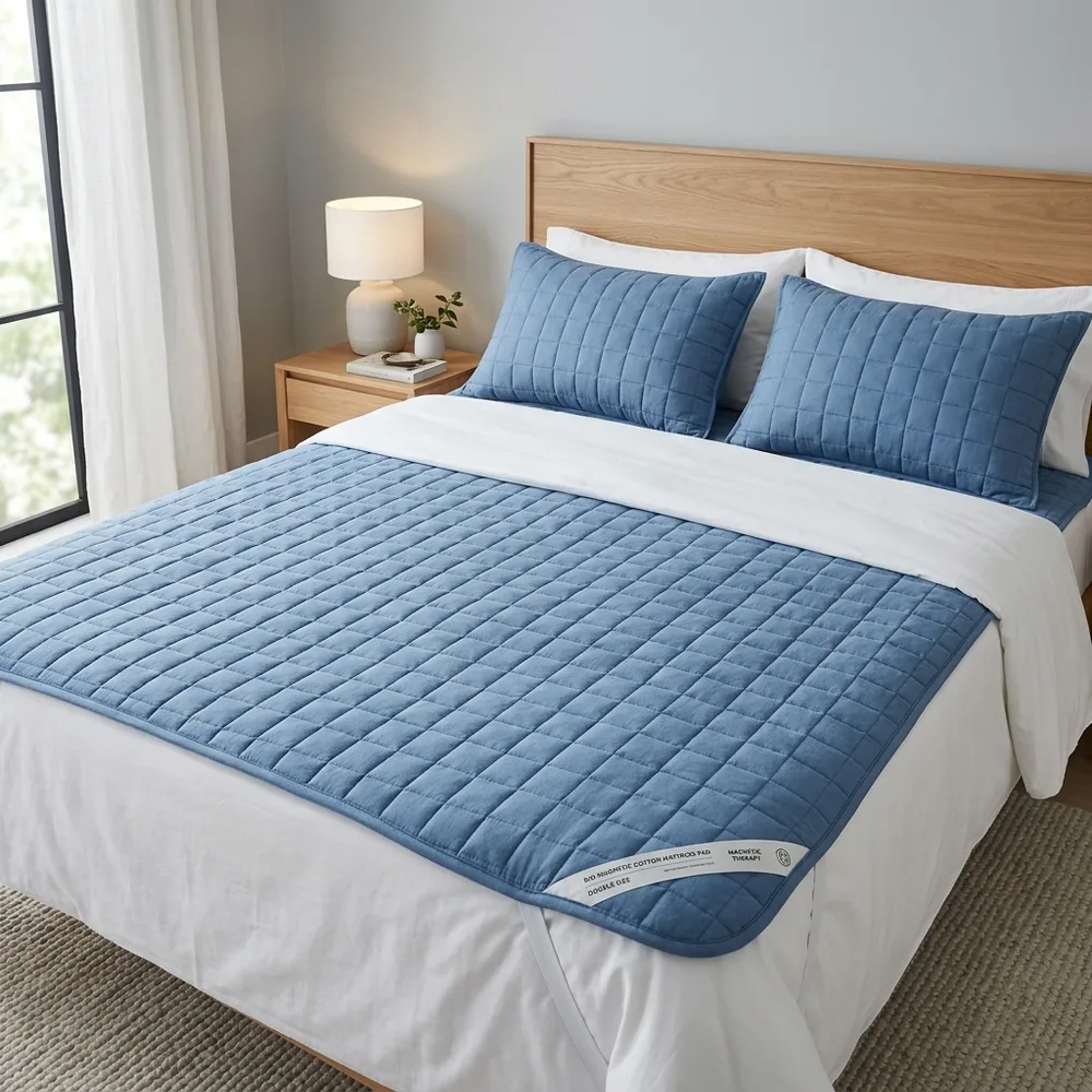 Double Bed Bio Magnetic Cotton Mattress + Pillow Pad