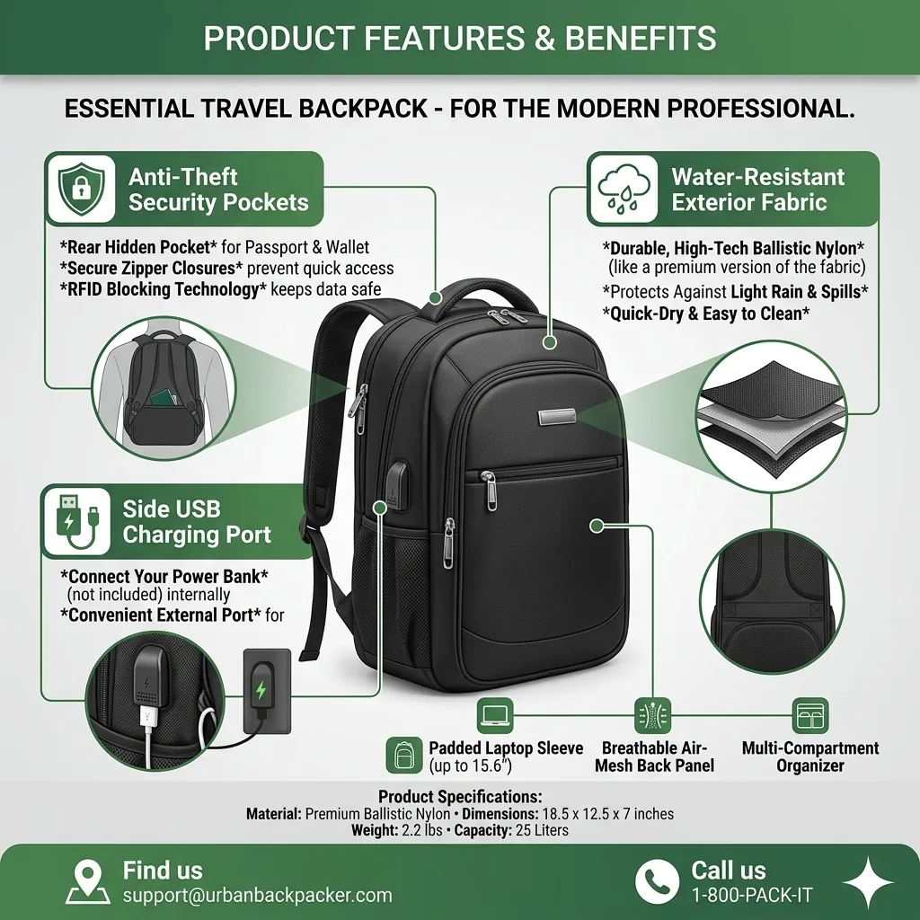 laptop bag - Features & Benefits
