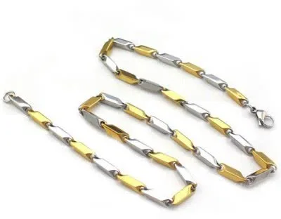 Rich & Famous Elegant Rectangular Fashion Stainless Steel Chain
